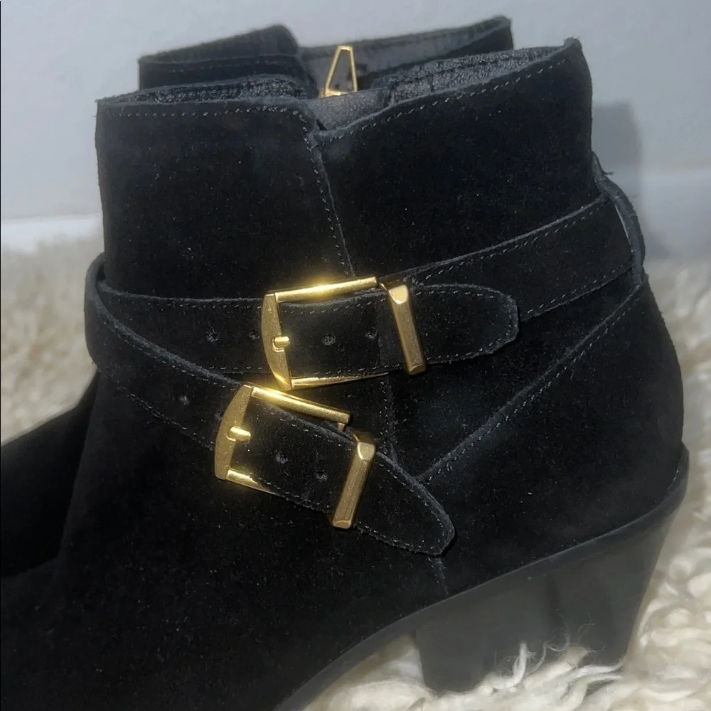 DOLCE VITA RAYNER SUEDE HEELED SUEDE BOOTIE - Picture 3 of 10